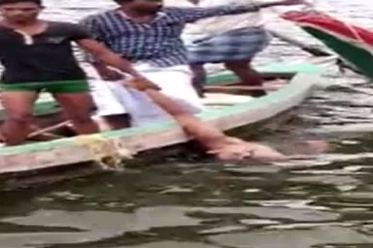 A young man drowned in  krishna river