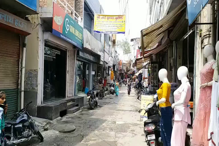 crowd less market of kurukshetra on shri krishna janmashtami due to covid-19