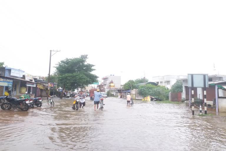 Waterlogging in Dhamtari