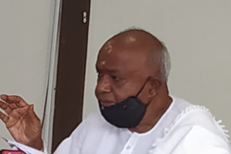 Ex PM HDK who wishes to CM