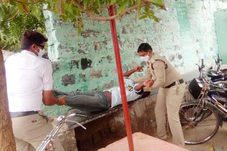 police resuced a man at jammalamadugu