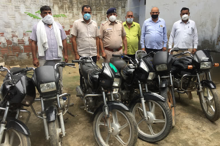 bhiwani police arrested two minor bike theft