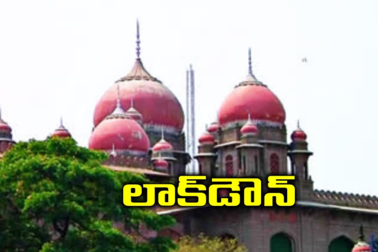 telangana high court lock down