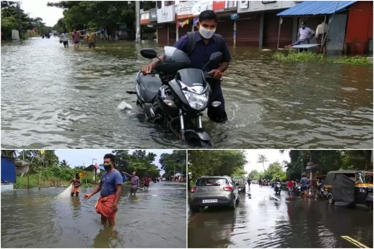 വെള്ളപ്പൊക്കം  എസി റോഡ്  ഗതാഗത നിയന്ത്രണം  കുട്ടനാട്  മടവീഴ്ച്ച  Flooding  AC road  Traffic control