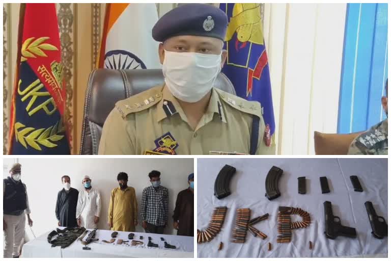 Kupwara Police and Indian Army conducted a joint operation, large quantity of arms and ammunition were recovered from the militant comrades of Hizb-ul-Mujahideen