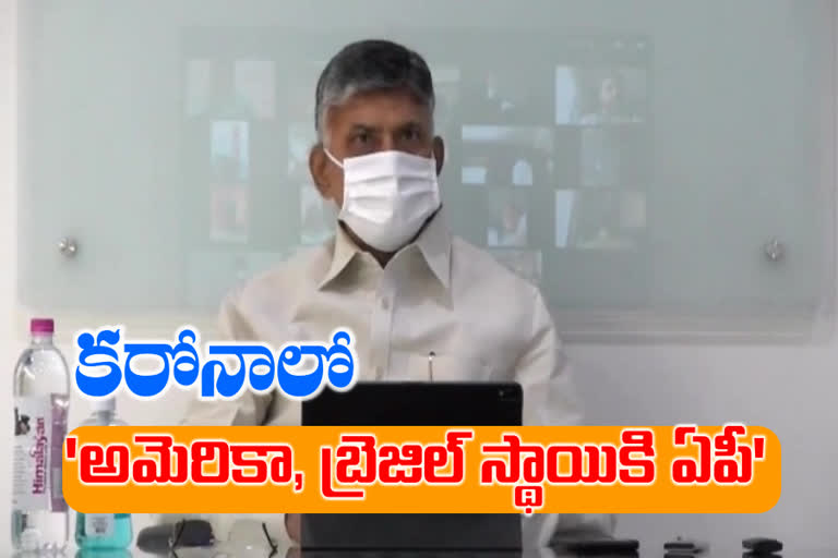 Chandrababu video Conference over govt Failure