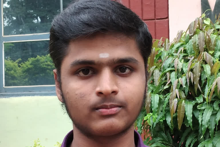 M. Abhishek is proud state's first place S. Ramappa
