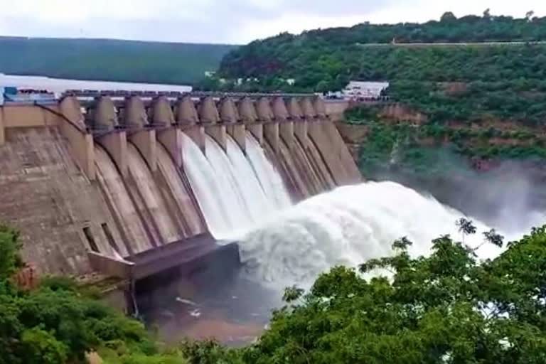 decreasing water flow to srisailam project