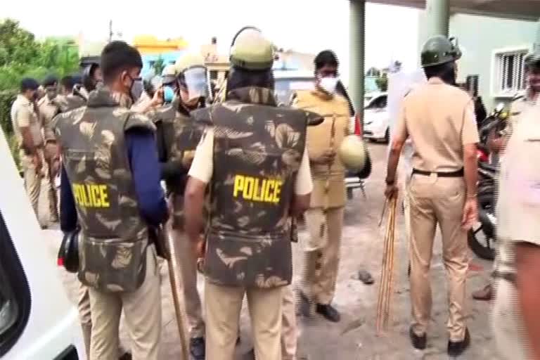 Curfew in DJ Halli of Bengaluru