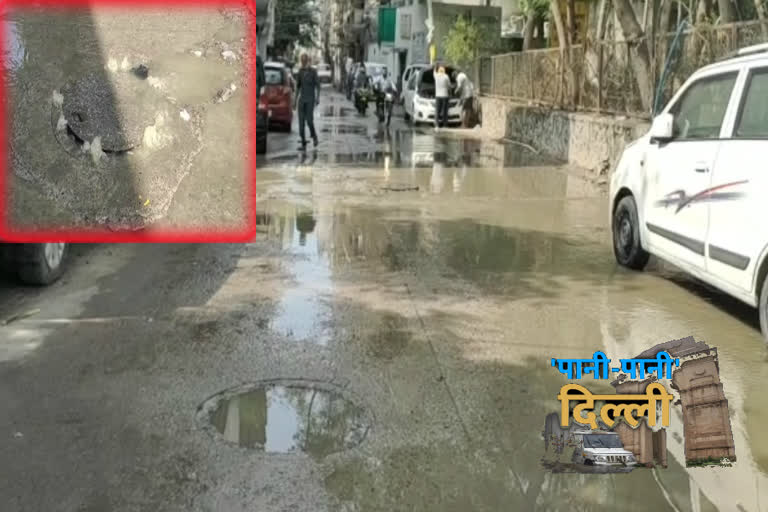 sewer overflow in Kishangarh Delhi