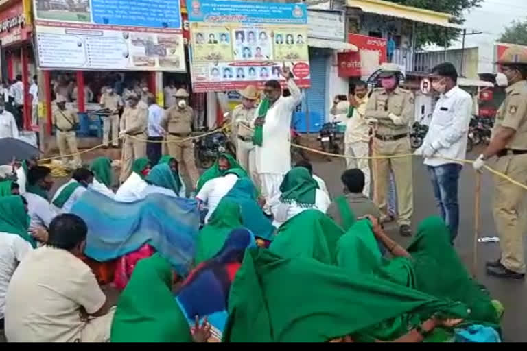 farmer organizations Protests in Athani