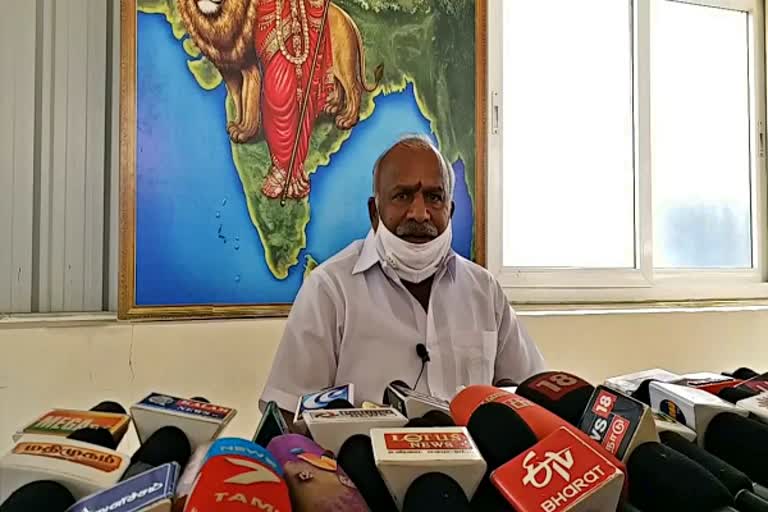 இந்து முன்னணி கட்சி மாநில தலைவர் காடேஸ்வரா சுப்பிரமணியம்