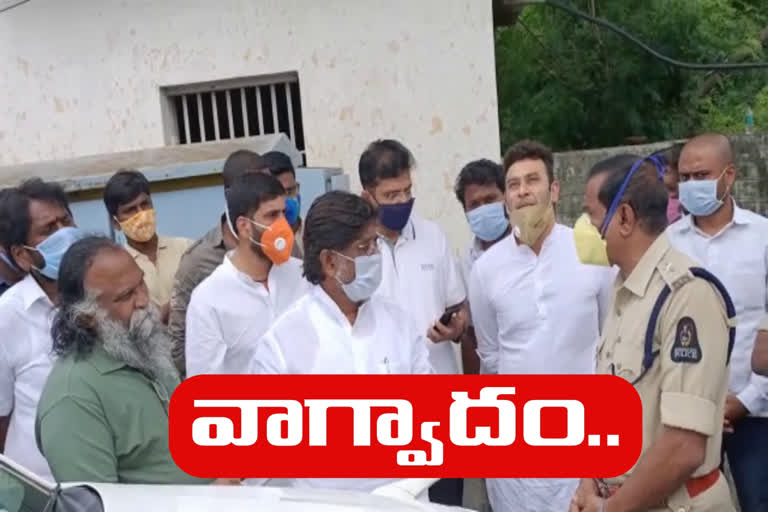 congress leaders arguments with goshamahal police