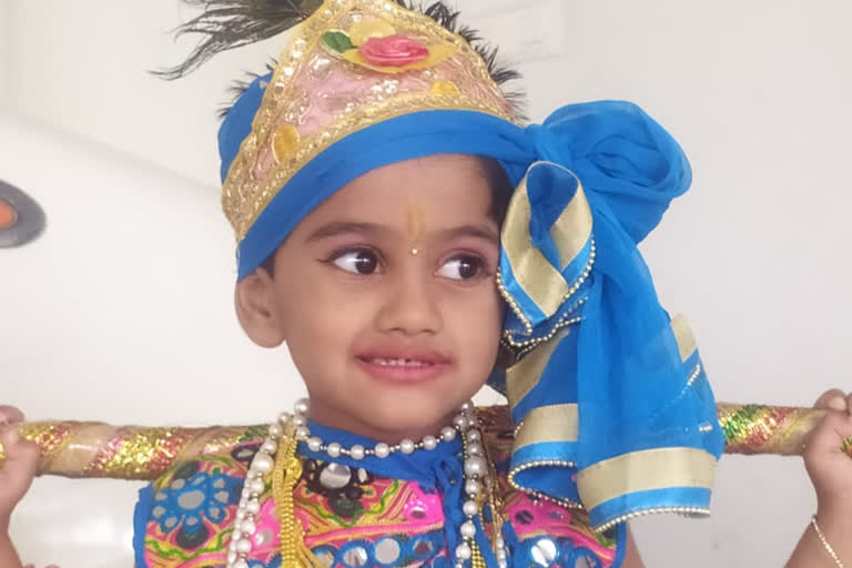 Krishna Janmashtami celebrated at homes