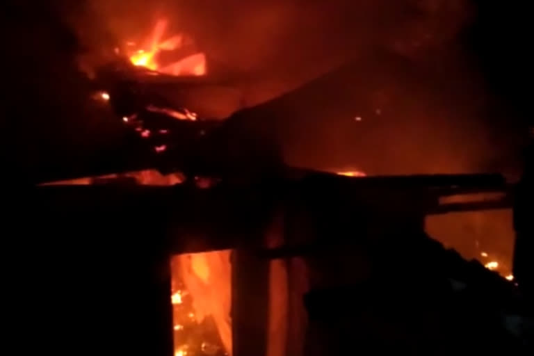 house caught fire in Ghund village of theog