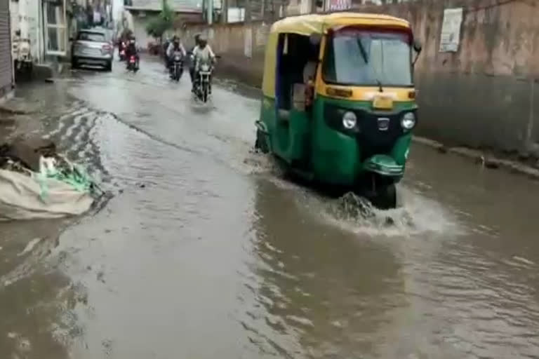 water logging in gurugram after raining