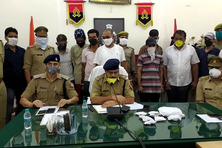 Muzaffarnagar police arrested nine accused with a smack of 60 lakhs