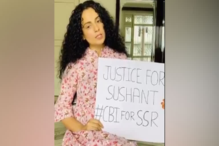 Kangana Ranaut backs CBI for Sushant Singh Rajput's death case