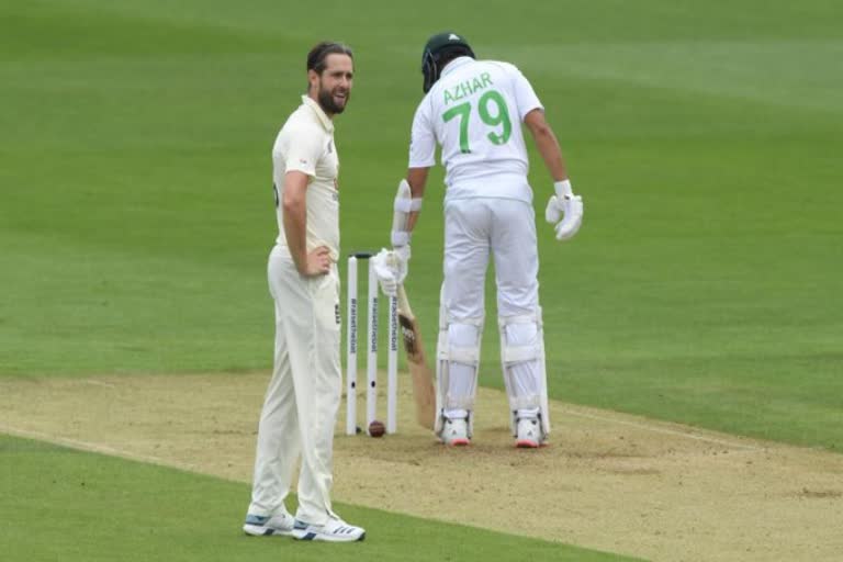 Eng VS PAK 2nd test at lunch Abid-Azhar help pakoff to steady start