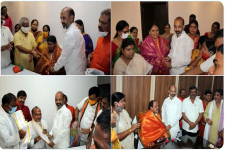 new bjp committee received appointment letter by bandi sanjay in hyderabad