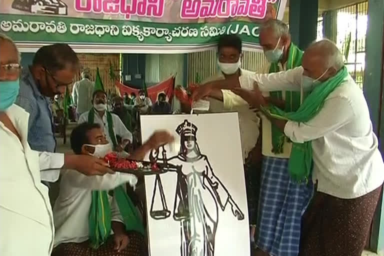 capital farmers prayers to law of justice in thuluru