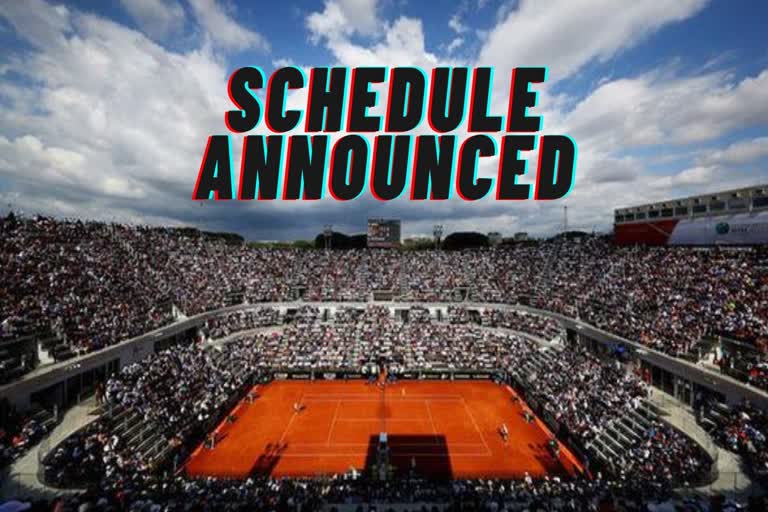 Italian Open tennis tournament to start from September 14