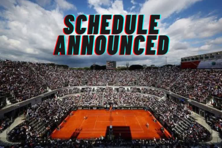 Italian Open tennis tournament to start from September 14