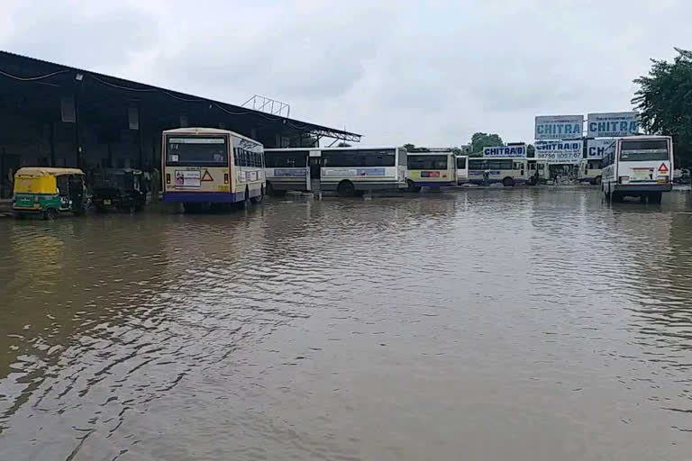 Patan's temporary bus stand