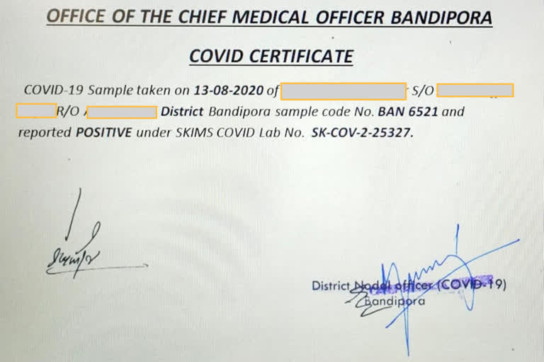 Strange case of giving covid positive certificate to an armyman