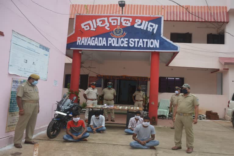 robbery of Rs 24 lakh from Rayagada FCI Square has been exposed by town police