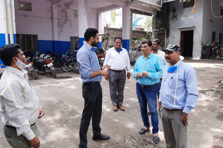 गैराज शाखा का किया औचक निरीक्षण, Surprise inspection of garage branch