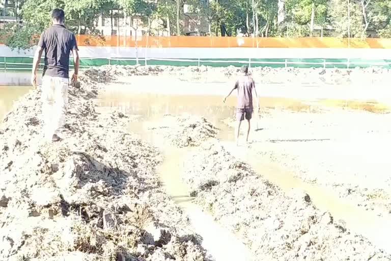 Morigaon flag hosting field Now Flood