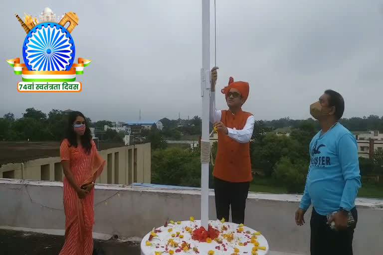 Satna Collector hoisted the flag