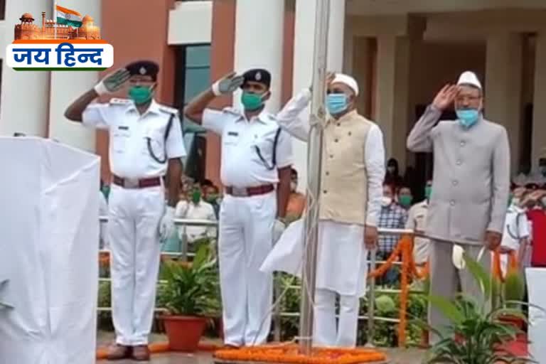 Assembly Speaker hoisted the flag in the new assembly building