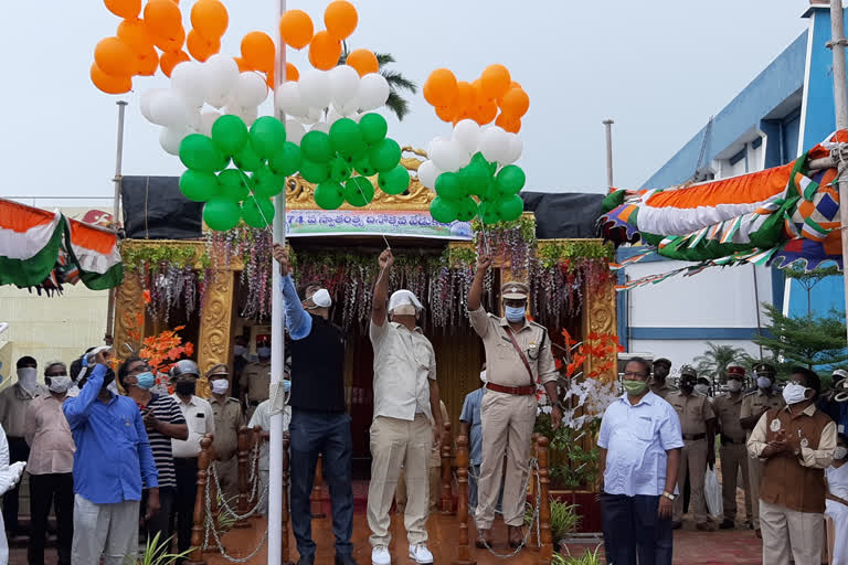 independence day celebration in  yanam