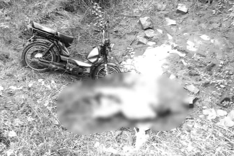 bike accident at ongole district and person died