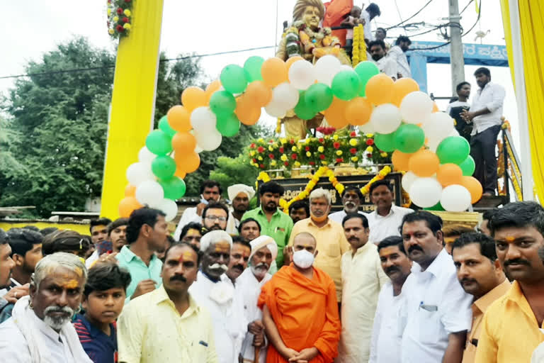 Unveiling Statue of Sangolli Rayanna