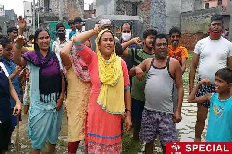 khadda colony people forced to live hellish lives due to water logging