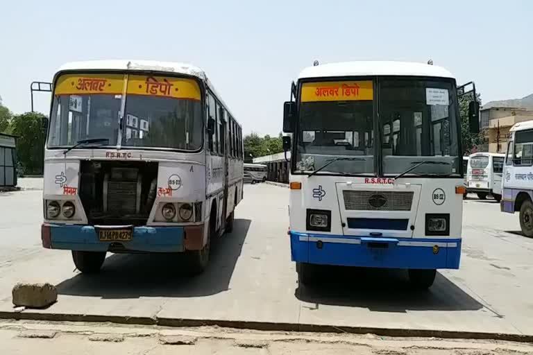 roadways buses started in alwar,  roadways buses start,  Rajasthan Roadways