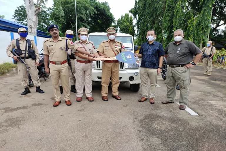 Vehicles gifted to Karbi Anglong Police by Aaranyak on Independence Day