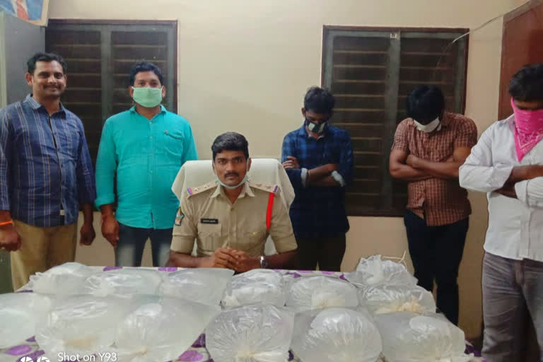 Police have arrested three persons for selling  local liquor  in Ravulapalem