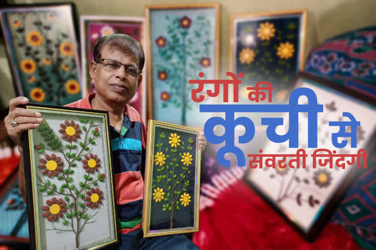 Painter Sukumar created a unique artwork during lockdown in Jamshedpur