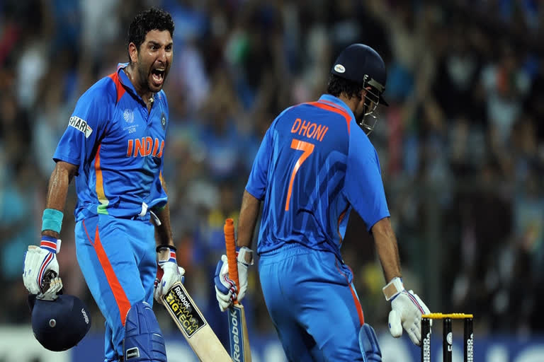 Yuvraj Singh and MS Dhoni