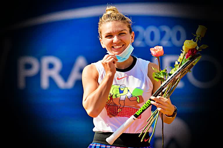 Top seed simona halep wins 21st prague open title