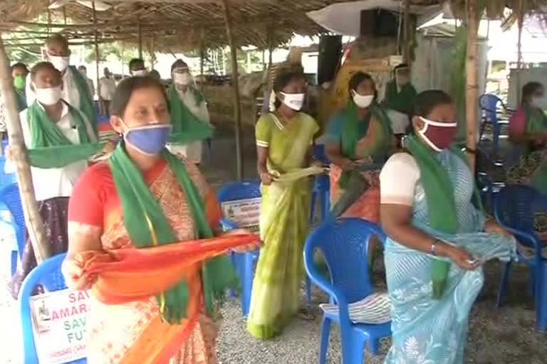 Amaravathi capital Farmers protest in thulluru guntur district