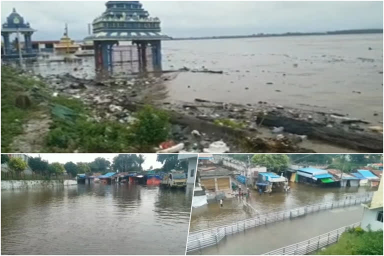 Villages under water  godavari river  andhrapradesh  ഗ്രാമങ്ങൾ വെള്ളത്തിനടിയിൽ  ആന്ധ്രപ്രദേശ്  ഗോദാവരി