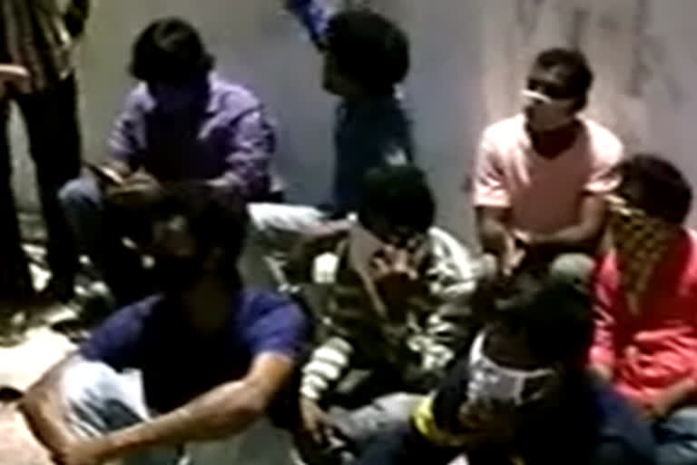 raids on a poker camp in Kancharapalem