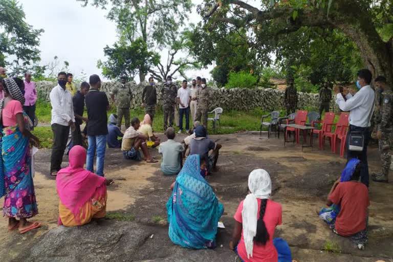 Police campaign in Naxalite affected area of Gumla