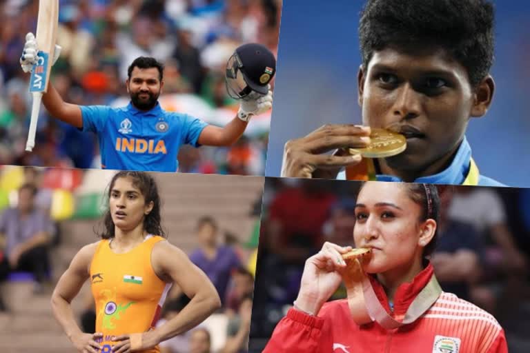 National Sports Awards Committee recommends cricketer Rohit Sharma, wrestler Vinesh Phogat, table tennis champion Manika Batra & Paralympian Mariappan Thangavelu for the Rajiv Gandhi Khel Ratna Award