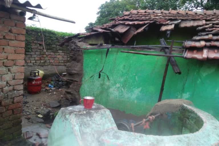 Gas cylinder caught fire in a house in Dhanbad